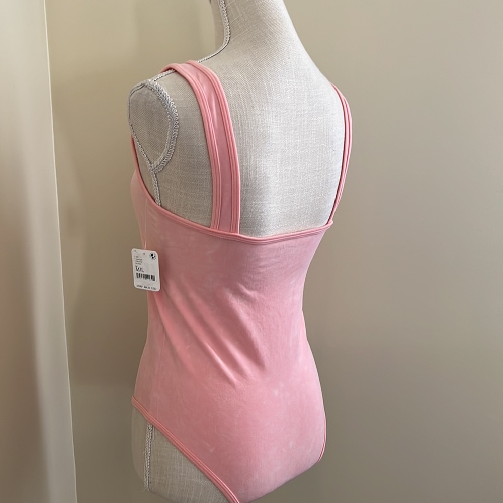 Free People Seamless Tank Bodysuit In Washed Pink - Picture 9 of 12